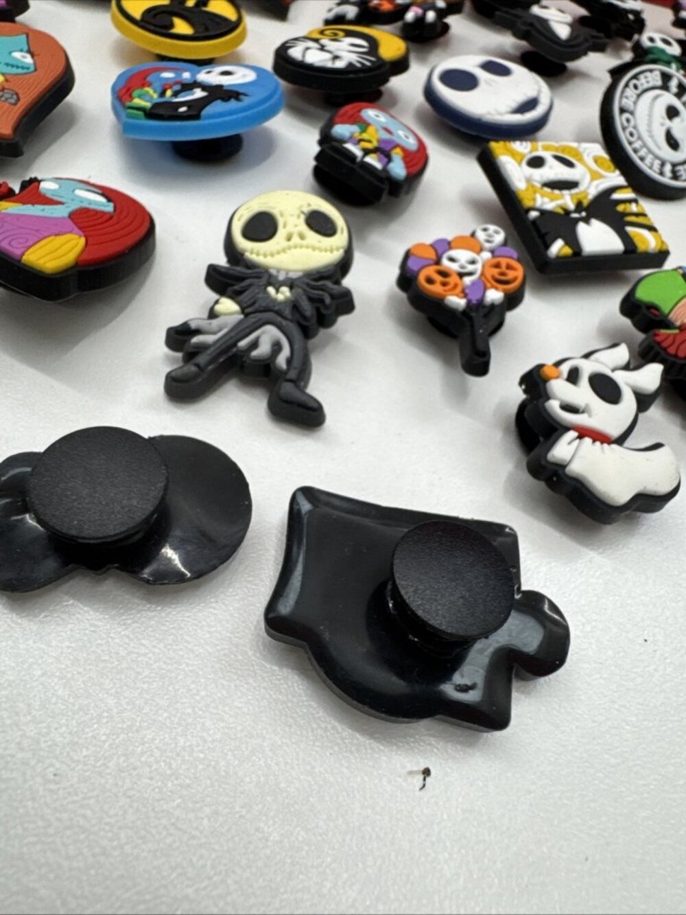 38pcs Halloween Horror Shoe Charms Skull Horror Shoe Charms Pins Sally - Picture 4 of 13